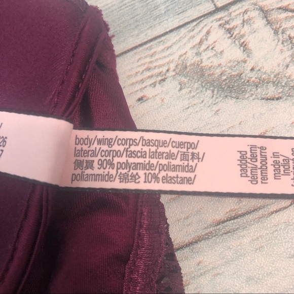 Victoria’s Secret Lift Padded Lace Bralette M - Picture 5 of 9